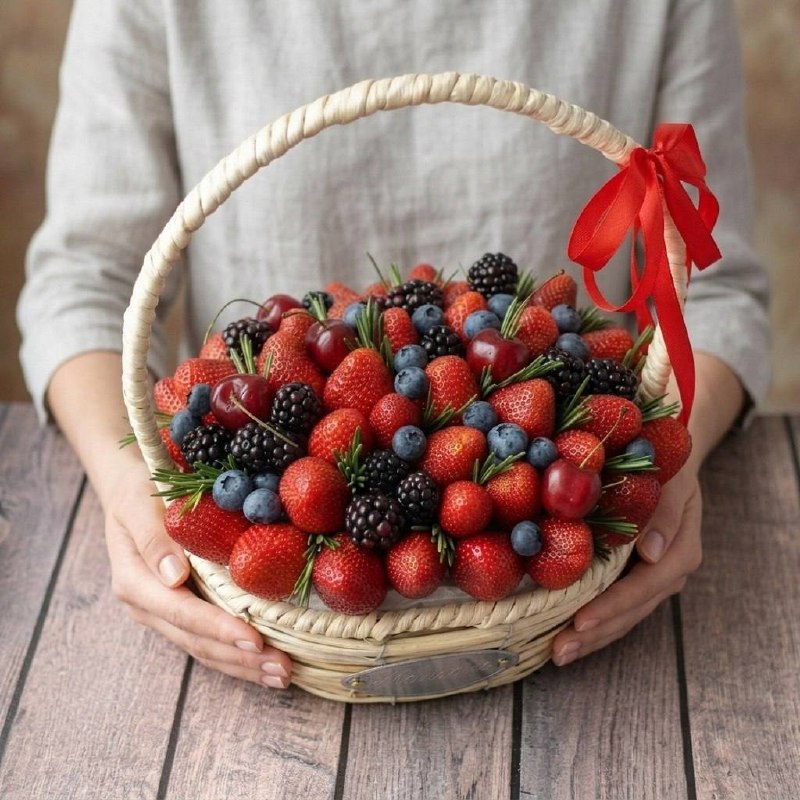 Корзина «Ягодный комплимент»
